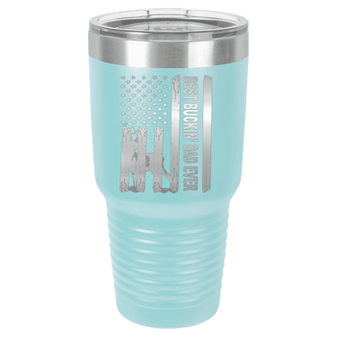 Patriotic Best Buckin' Dad Ever 30oz Ringneck Tumbler
